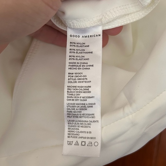 Good American Scuba Modern Tank Bodysuit White Size 3 - Picture 6 of 6